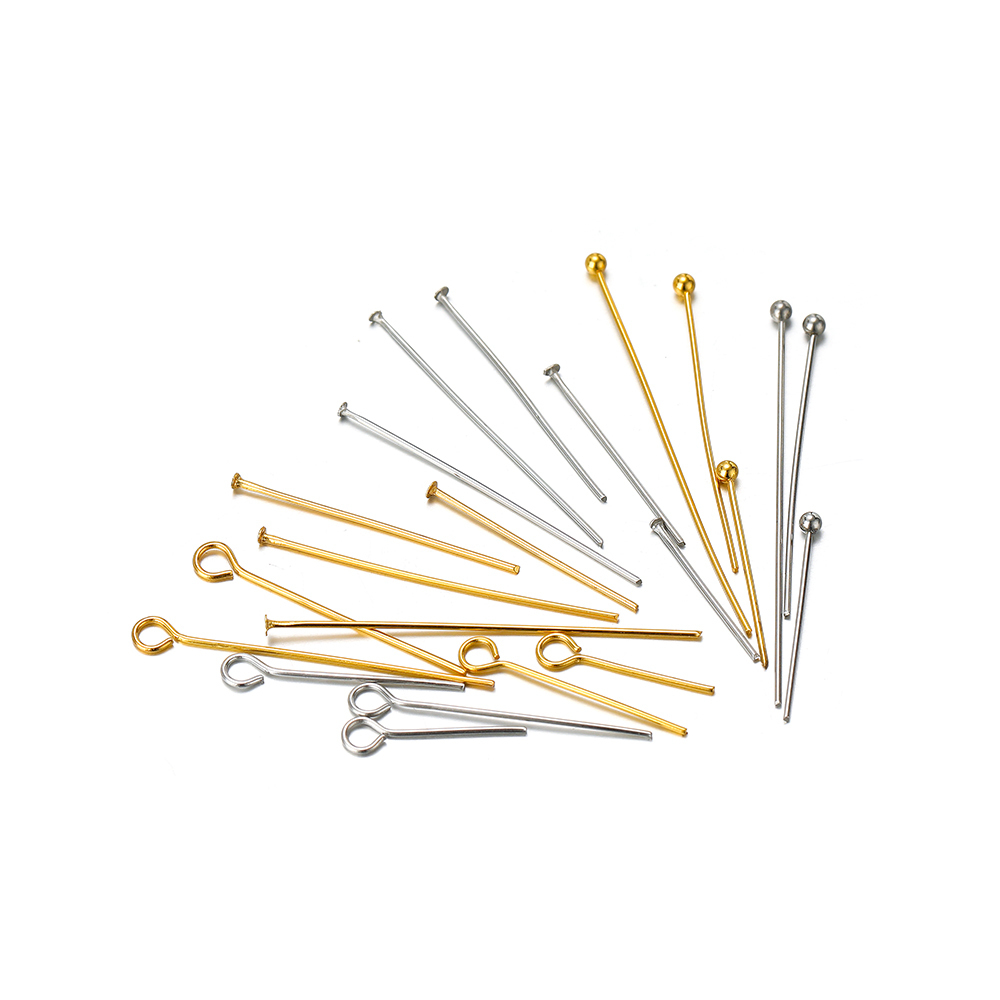 Jewelry Making Head Pins - 100/50szt Igły ze stali nierdzewnej z