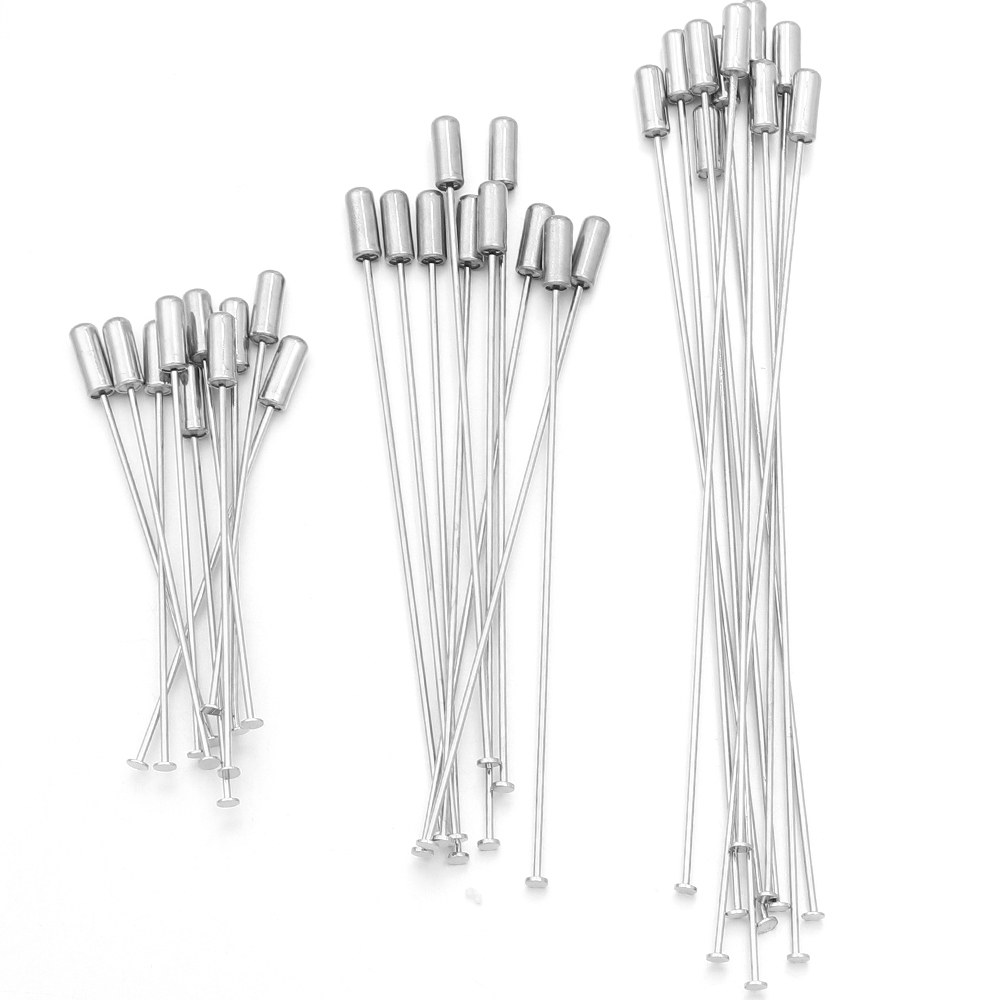Jewelry Making Head Pins - 10 szt. miedzianych broszkowych szpilek 60/90/120mm