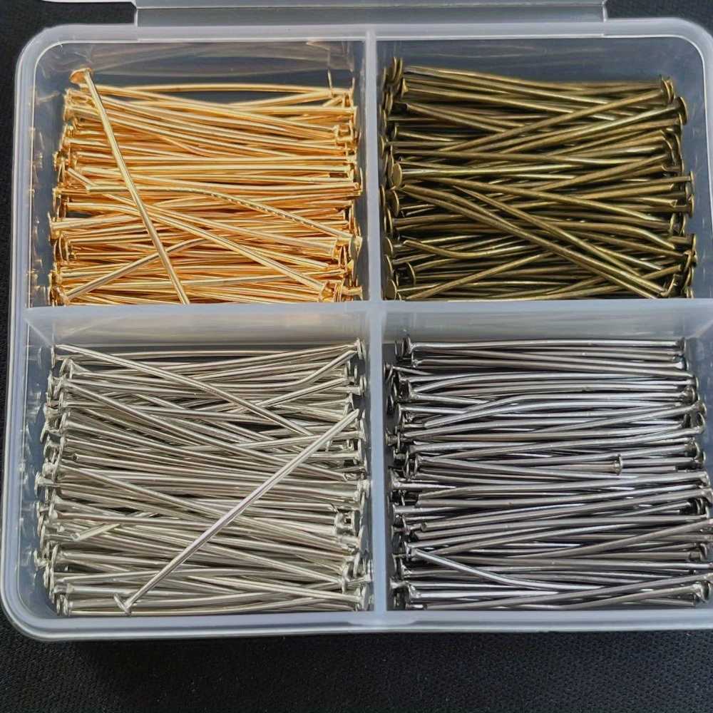 Jewelry Making Head Pins - 400 szt. Mieszane szpilki z żelazną
