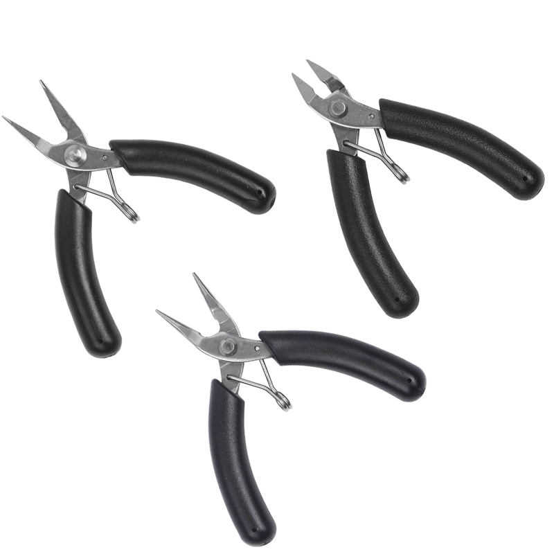 Jewelry Making Round Nose Pliers - Mini miękka rączka ze stali nierdzewnej