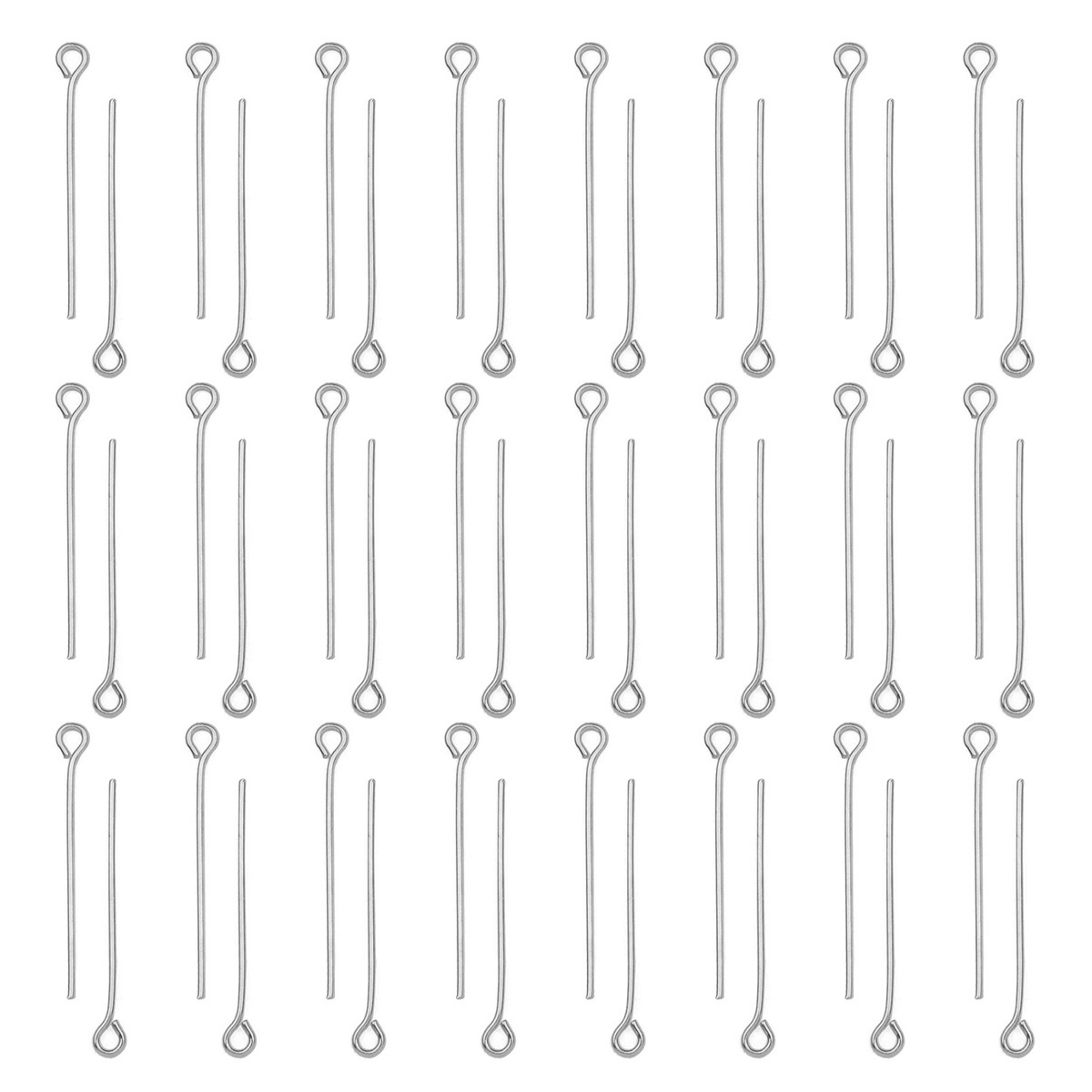 Jewelry Making Head Pins - 100 sztuk/partia Szpilki z oczkiem ze