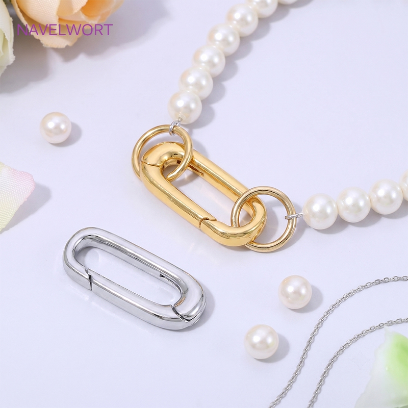 1/2/4 szt. Złote (18K) owalne  – Jewelry Making Class recenzja i cena