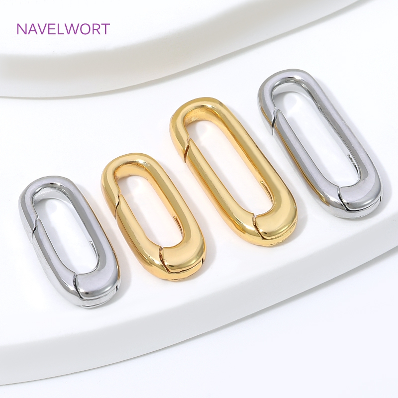 1/2/4 szt. Złote (18K) owalne  – Jewelry Making Class recenzja i cena